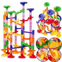 Gambar Mainan Edukasi Montessori Anak Marble Run 105 pcs DIY Susun Seluncur dari Toko Papin undefined 4 Tokopedia