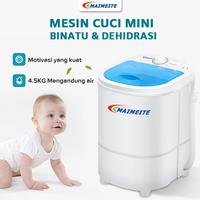 Gambar MAIMEITE Mini Washing Machine Mesin Cuci Mini Hemet Energi 4.5KG  Mesin Cuci Anak Kost - Putih dari MAIMEITE Indonesia undefined 4 Tokopedia