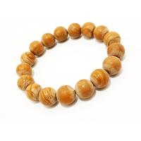 Gambar VeE Gelang Pria Wanita Batu Fosil Kayu 12mm - Gelang Terapi Kesehatan dari Vee Jewelry Store undefined 3 Tokopedia