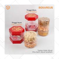 Gambar Box Toples CNY Packaging Imlek Dus Kemasan Kue Kering | TB Hexagon - 21 cm dari Box Are Us undefined 4 Tokopedia