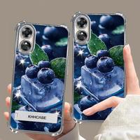 Gambar Casing Cocok untuk 【OPPO A17】Case HP Keren Trendy Blueberry Cake Grafiti Electroplating Empat Sudut Anti Jatuh + Stand Aksesoris KHHDDFS0913 - 【OPPO A17】Case dari Yami case undefined 5 Tokopedia