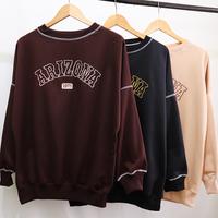 Gambar Arizona sweater unisex oversize - sweater wanita korean style Crewneck Fleece - Moca, all size dari AG Apparel Store undefined 1 Tokopedia
