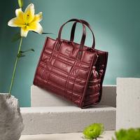 Gambar Kami Quilted Leather Tote Bag - Cream dari Kami undefined 3 Tokopedia