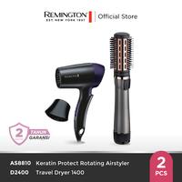 Gambar Paket Remington Hairdryer D2400 - Sisir Angin AS8810 dari Remington Indonesia undefined 1 Tokopedia
