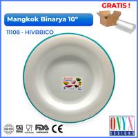 Gambar Onyx, Piring Saji Ceper 10 inch : Melamin, Aman untuk Makanan, Halal, 11108 Binarya Bicolor - PBUBICO dari Onyx Melamin undefined 2 Tokopedia