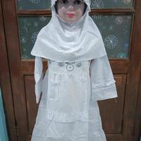 Gambar Gamis putih anak tk bahan Katun usia 3-13th - M, Putih dari lea.fashions undefined 4 Tokopedia