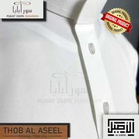 Gambar Thobe Gamis Saudi Al Aseel Original /Pria/Jubah/Putih/Premium/Import Dus & Papper Bag/Set - 56M, kancing buka, no box dari pusatdupasurabaya undefined 4 Tokopedia