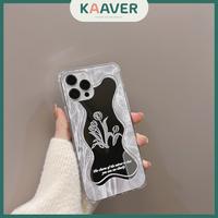 Gambar KAAVER - White Marble Mirror Case iPhon* (7 - 16 Pro Max) Softcase Silikon TPU Casing Handphone Cover Tahan Air Gray Black - IP 12 / 12 PRO dari KAAVER undefined 3 Tokopedia