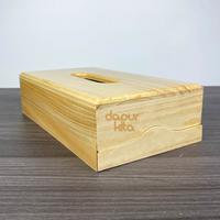 Gambar Tempat Tisu / Kotak Tisu Kayu Pinus Kualitas Standar Ukuran Besar - Bakar dari Dapur Kita Malang undefined 4 Tokopedia