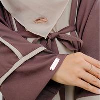 Gambar Jasmine Abaya By Hijabsyifa.id - Choco mauve, M dari Hijabsyifa.id undefined 3 Tokopedia