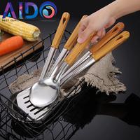 Gambar AIDO Spatula Sutil Penggorengan Centong Sodet Sayur Stainless Steel Tebal Anti Panas Kitchenware Bahan Anti Karat - CENTONG dari AIDO_NEW undefined 5 Tokopedia