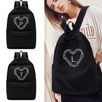 Gambar Fashion Girl College School Bag Casual New Women Backpack Diamond Letter Book Packbags for Teenage Travel Shoulder Bag Rucksack - 5Diamond N dari Pinpin Go undefined 1 Tokopedia