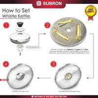 Gambar SUBRON Whistle Kettle Teko Siul Bunyi Pegangan Anti Panas 4 Liter 5L Teh Kopi Susu Mi Instan Masak Stainless Anti Karat - 5L dari RELTON undefined 5 Tokopedia