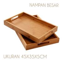 Gambar wooden tray baki kayu nampan kayu besar nampan kotak kayu wadah saji dari NAKAI STORE_NEW undefined 1 Tokopedia