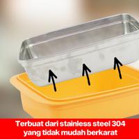Gambar SHINPO Tempat Penyimpanan Makanan Stainless Steel Virgo Food Storage BPA Free SPO-SIP-634 Orange plastik wadah - Orange dari SHINPO undefined 5 Tokopedia