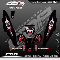 Gambar DECAL RBT BODY JUPITER YAMAHA VEGA NEW FULL BODY DEKAL STICKER STRIPING TERBARU HONDA REVO SUPRA STIKER MOTOR MOTIF SIMPEL KEREN BISA COD BAHAN PREMIUM CUSTOME WARNA MERAH HITAM TOSCA AKSESORIS VARIASI LES MOTOR GRASTRACK TRAIL SUPERGLOSY FIZ R FIZR 32 - 1, PREMIUM DOFF dari omah decal yogyakarta undefined 1 Tokopedia