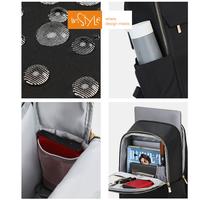 Gambar Tas Ransel Laptop 15,6 inch Oxford Anti-Air Backpack Korean Style (T14-047-9837) - Hitam Light Pink - Hitam, 13,3 inch dari inStyle eStore id undefined 2 Tokopedia