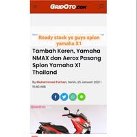 Gambar ORIGINAL Spion X1 Yamaha 125z Nmax 155 Aerox 155 Lexi F1ZR FIZ R Jupiter Z Jupiter MX Spion Yamaha Thailand - Spion X1 ORIGINAL dari BerZier.GR undefined 2 Tokopedia