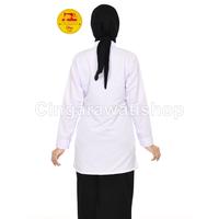 Gambar Kemeja Tunik PDH PNS Seragam Putih Wanita Lengan Panjang - PDH Wnt Saku Bawah, XL dari Cingarawatishop undefined 3 Tokopedia