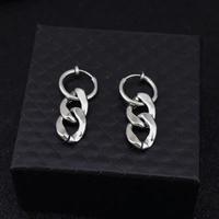 Gambar Anting Tindik Titanium Kombinasi Rantai Model Keren Pria dan Wanita - Silver, Sebelah dari GLAXION DISTRO undefined 4 Tokopedia