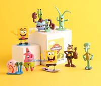 Gambar ACTION FIGURE SPONGEBOB SQUAREPANTS SPONGE BOB SET 6 / 8 PCS TOPPER CAKE MAINAN ANAK PAJANGAN HIASAN MINIATUR dari ToysColection undefined 5 Tokopedia