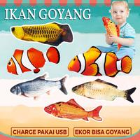 Gambar Duffy Toys Mainan Viral Ikan Goyang / Ikan Mainan Bergerak / Ikan Bergerak Untuk Bayi Tidur / Mainan Elektrik Anak Simulasi Ikan loncat Lucu / lkan Goyang Tiktok Mainan Simulasi ikan joget ikan Loncat Elektrik mainan kucing / Mainan Anak - Grass Carp dari Duffy Toys Online Mall undefined 3 Tokopedia