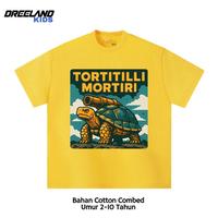Gambar Dreeland Kids Kaos Anak  Tortitilli Mortiri / Tshirt Anak Tung Tung Sahur Laki Laki Perempuan - Hitam, 1-2 Tahun dari DreelandOfficial undefined 4 Tokopedia