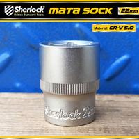 Gambar SHERLOCK 1/2 INCH KUNCI SHOCK 22 MM 6 PT/ MATA SOK /SOCK - 22 mm dari sherlock tools undefined 5 Tokopedia