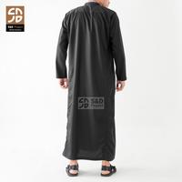 Gambar S&D Project Baju Koko Muslim Dewasa Gamis Jubah Muslim Katun Toyobo Lengan Panjang Polos Model Turki Arabian Pakistan Ukuran - M L XL Warna Hitam - 02 Hitam, M dari S&D Project undefined 5 Tokopedia