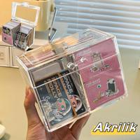 Gambar Kotak Tutup Tempat Penyimpanan Kartu Nama Bening Akrilik Transparan Anti Debu Card Storage Box KPOP Photocard Organizer toploader  box - 1 grid dari INHQYL undefined 1 Tokopedia