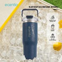Gambar Ecentio Tumbler Stainless Vacuum 900ml Portable Thermos Botol minum besar - beige dari EJG Elektronik undefined 2 Tokopedia