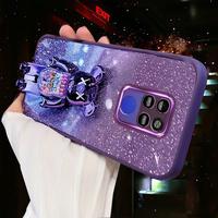Gambar For Xiaomi Redmi Note 9 / Note 9S / Note 9 Pro / Note 8 / Note 8 Pro case casing 3D Kaws Bear Hidden Stand Holder Luxury Gradient Glitter Cute Bling Full Camera Lens Protection Phone cases Soft Silicone Slim  for Women Girls - Black, Redmi Note 9 dari globaltastemakers undefined 2 Tokopedia
