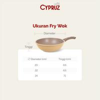 Gambar [COD] Cypruz Wajan Penggorengan Anti Lengket Fry Wok Hercules Series Kitchenware - 22 cm dari Cypruz Kitchenware undefined 2 Tokopedia