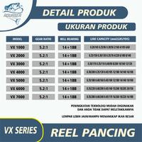 Gambar AQUASEA - Reel Pancing Spinning Laut Full Besi VX1000-7000 Gulungan Pancing Kuat Reel Pancing Laut Reel VX - VX1000, Reel VX dari HENNY SISMIANTI undefined 3 Tokopedia