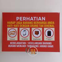 Gambar Stiker Jaga Barang dan Bawaan Anda - Stiker Peringatan RS dari Omah Hana_NEW undefined 1 Tokopedia