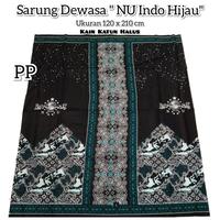 Gambar Sarung batik NU Nusantara dewasa motif peta indonesia pakaian sholat pria fashion muslim bawahan - NU Indo hijau dari Pantura Jaya undefined 3 Tokopedia