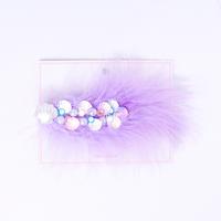 Gambar Stroberi Rhinestone Feather Hair Clip - Scallop Lavender dari Stroberi Accessories undefined 2 Tokopedia