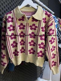 Gambar Keysa Knit / Sweater Rajut premium wanita motif bunga Bunga - Cream dari Rajutaniaoutfit undefined 3 Tokopedia