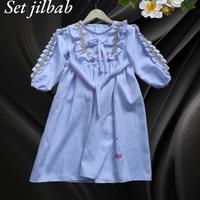Gambar GAMIS PUTIH ANAK PEREMPUAN 1-10 tahun Muslim Renda Dress Syari Remaja - putih, xs 1-2 tahun dari ARIS GROSIR BANDUNG undefined 1 Tokopedia