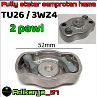 Gambar Pulley puli poli stater real TU26 mangkok engkol mesin semprot hama 2tak TU26 MODEL LAMA - 2 pawl dari adikarya07 undefined 5 Tokopedia