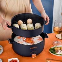 Gambar Panci Listrik Multifungsi 3 In 1 Electric Cooker Pot Panci Presto Penanak Nasi Cooker Magiccom Low Carbo Kecil Portable Digital - BIRU dari ORCHID121 undefined 1 Tokopedia