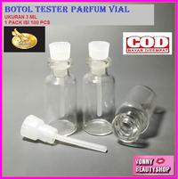 Gambar 1 pack Botol tester parfum vial 3ml grosir - botol KOSONG parfume - 1 pack isi 100pcs botol vial dari Dunia Lovi Grosir undefined 1 Tokopedia