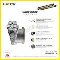 Gambar POWERTEC Wire Rope / Kawat Seling LIFT 8x19(S) FC 12.7mm Ungal  - 1 Mtr dari megajaya.co.id undefined 4 Tokopedia
