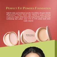 Gambar HANASUI Perfect Fit Powder Foundation - Make Up Kosmetik Foundation Padat - 01 Light dari Primrose Beauty Shop undefined 4 Tokopedia