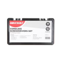 Gambar MAXBUILT SET 15 PCS OBENG CORDLESS 3.6V dari AZKO ID undefined 3 Tokopedia