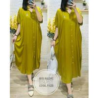 Gambar Dress  Bumil Menyusuijumbo gaun jumbo daster kuning lemon dress kuning jumbo daster lowo jumbo big size daster kuning lemon  Polos Baju Casual Rayon Nyaman Motif Corak Seragam Tebal Kancing Keren Dewasa Katun Busui Tidur Ibu Remaja Panjang Hamil - hitam, ALSIS LD 150*120 dari Tsania store03 undefined 3 Tokopedia