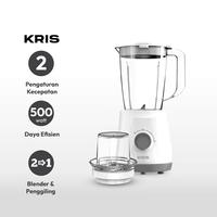 Gambar KRIS 1.5 LTR BLENDER DENGAN GRINDER 500 WATT - PUTIH dari AZKO ID undefined 3 Tokopedia