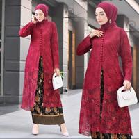 Gambar Kebaya Modern-Kebaya Tunik-Setelan Kebaya Brokat-Kebaya Brokat-Kebaya Encim-Tunik Brukat-Gamis Pesta Brukat--Dres Kondangan-Midi Dress-Kebaya Tile-Kebaya Butik-Kebaya Remaja-Kebaya Wisuda-Kebaya Lamaran Atasan Wanita Mewah Baju - SET lavender, M dari kebaya mode_NEW undefined 2 Tokopedia