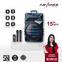 Gambar 【COD】ADVANCE Speaker Super Bass K-1512 Advance Digitals Woofer 15" Suara Mantap Black Led Wireless  Speakers  Equalizer - Speaker K-1512 dari ADVANCE.DIGITALS undefined 1 Tokopedia