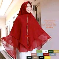 Gambar (COD) JUMBO 2 LAYER CERUTY Khimar Syar'i Jumbo Ped Hijab Instan Termurah Jilbab kekinian Fasion Musim - Hitam, Realpict dari Kamila Hijab undefined 4 Tokopedia